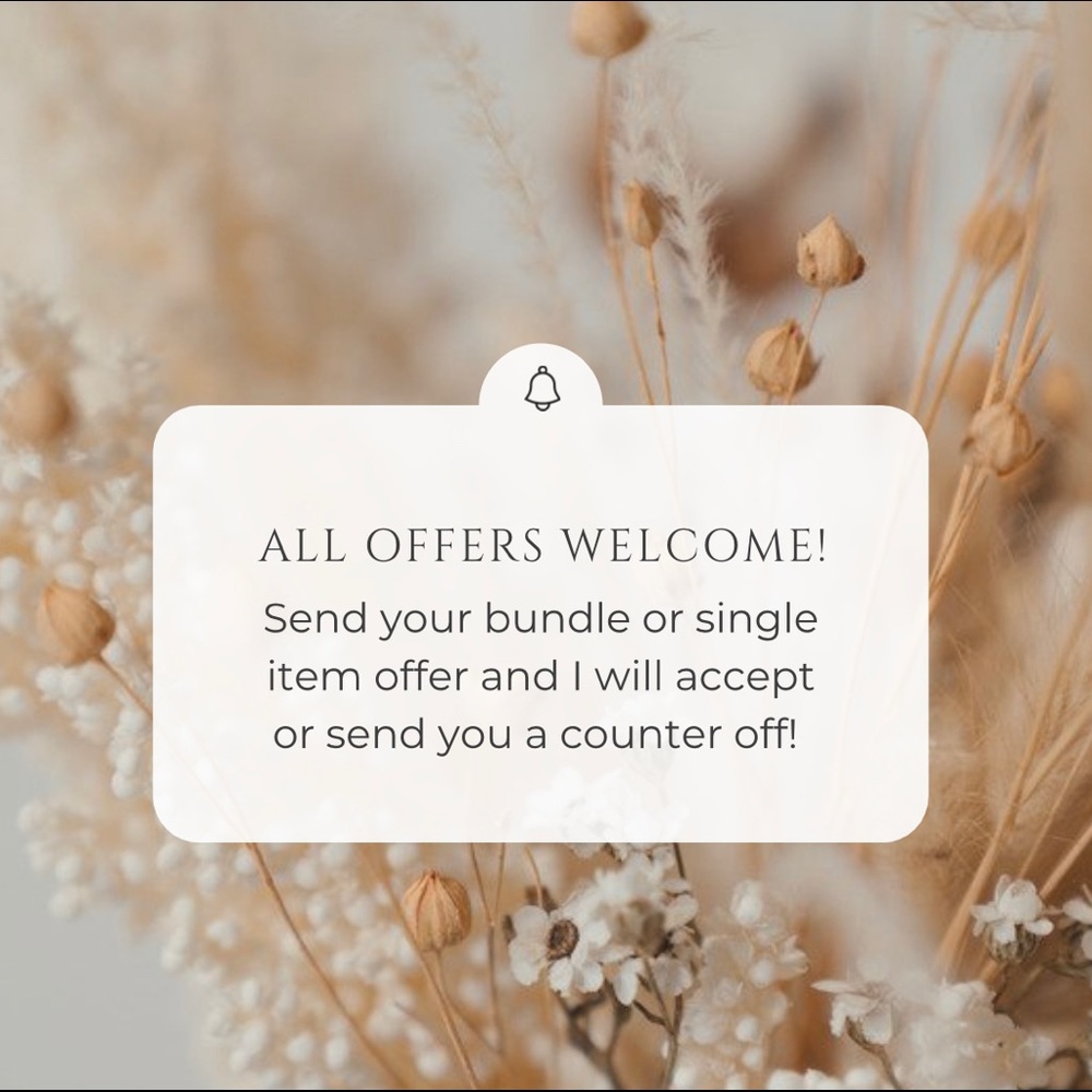 Offers Welcome!